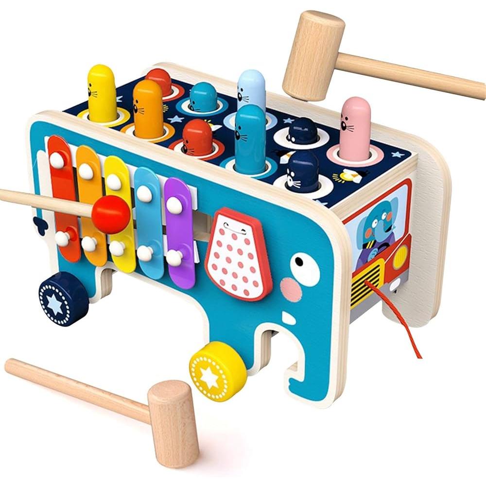 Baby Whack-A-Mole Montessori Wooden Toy-Studici
