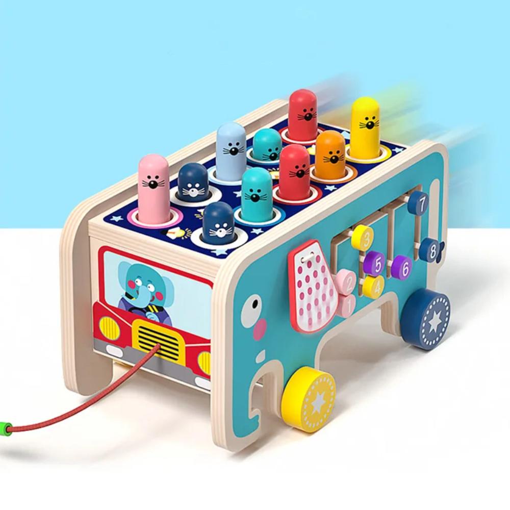 Baby Whack-A-Mole Montessori Wooden Toy-Studici