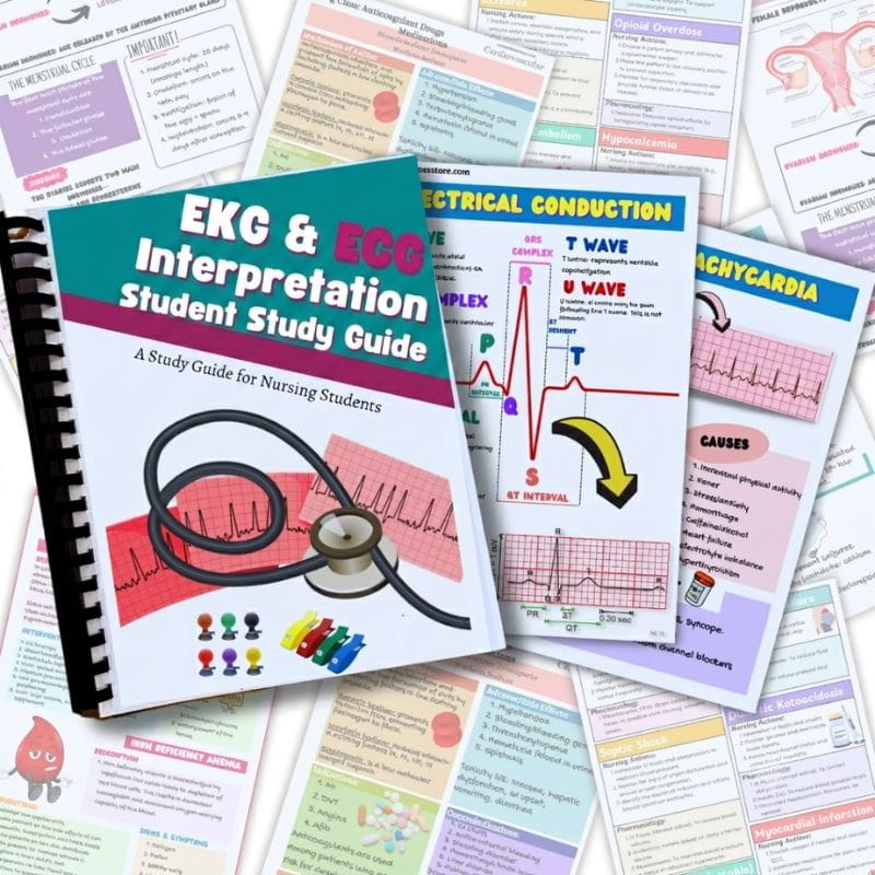 EKG and ECG Interpretation Student Study Guide-Studici