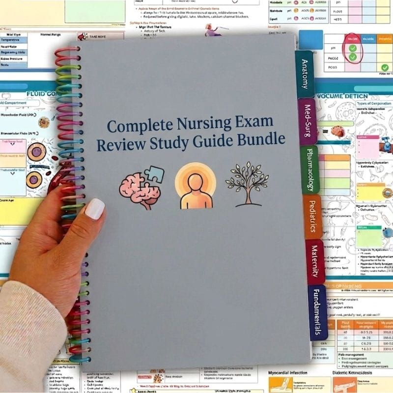 Complete Nursing Exam Review Study Guide Bundle-Studici